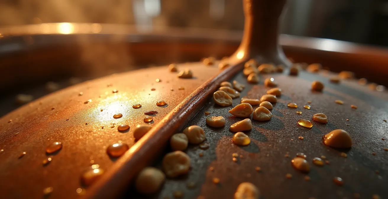 Comparaison visuelle de cuves de brasserie de différentes tailles dans un environnement de ferme