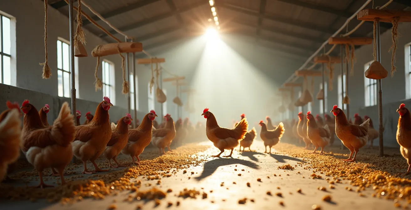 Solutions d'enrichissement pour volailles en période de confinement obligatoire