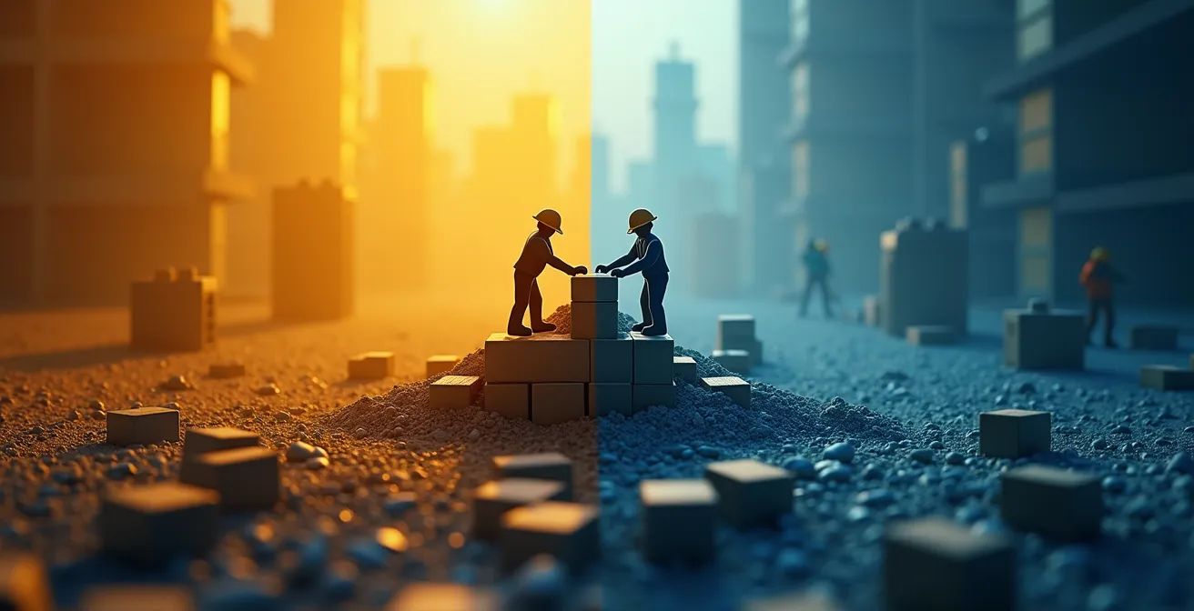 Représentation symbolique de l'équilibre entre énergie et azote dans le rumen